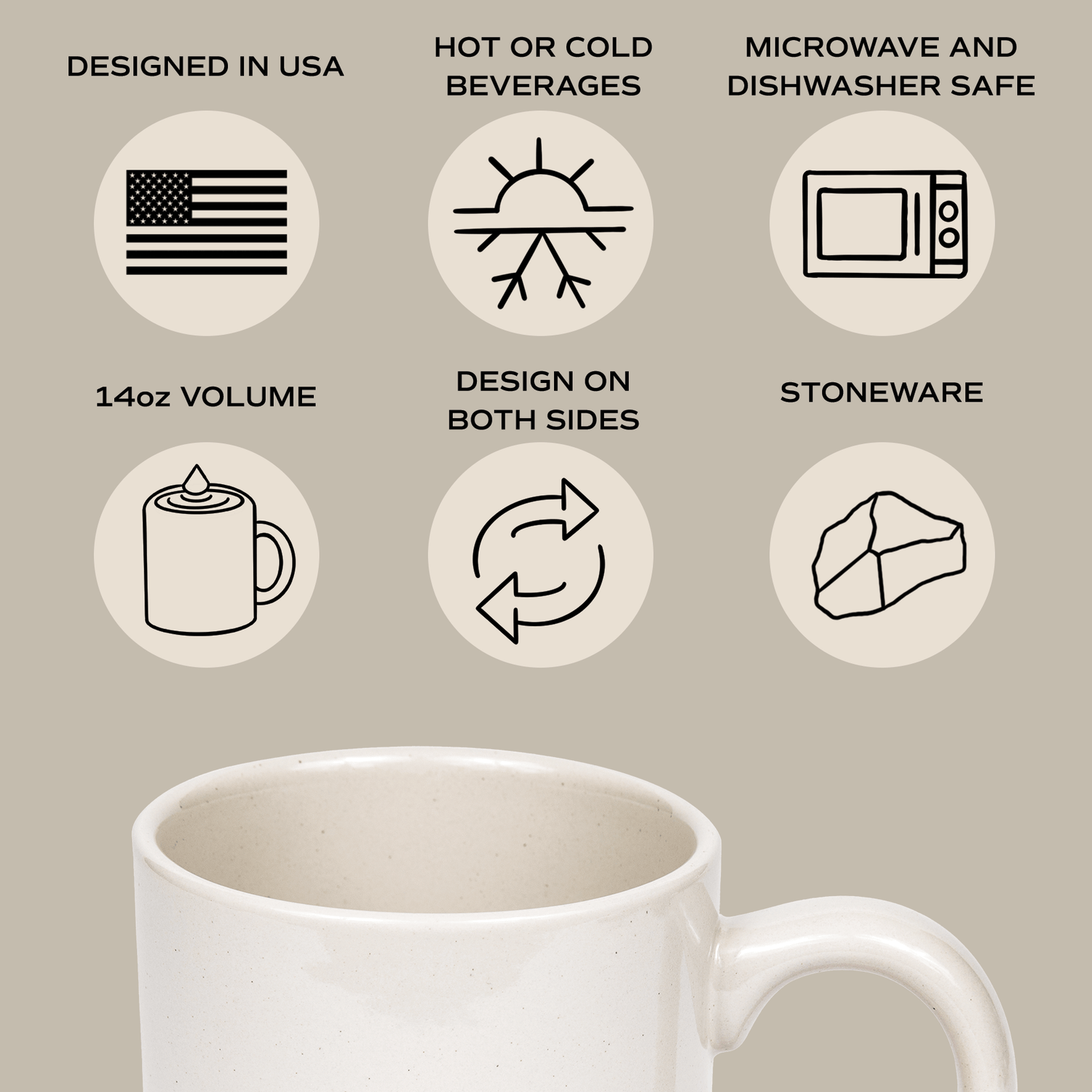 Love You 14oz. Stoneware Coffee Mug - Tenth &amp; Pine - Coffee Mugs - 