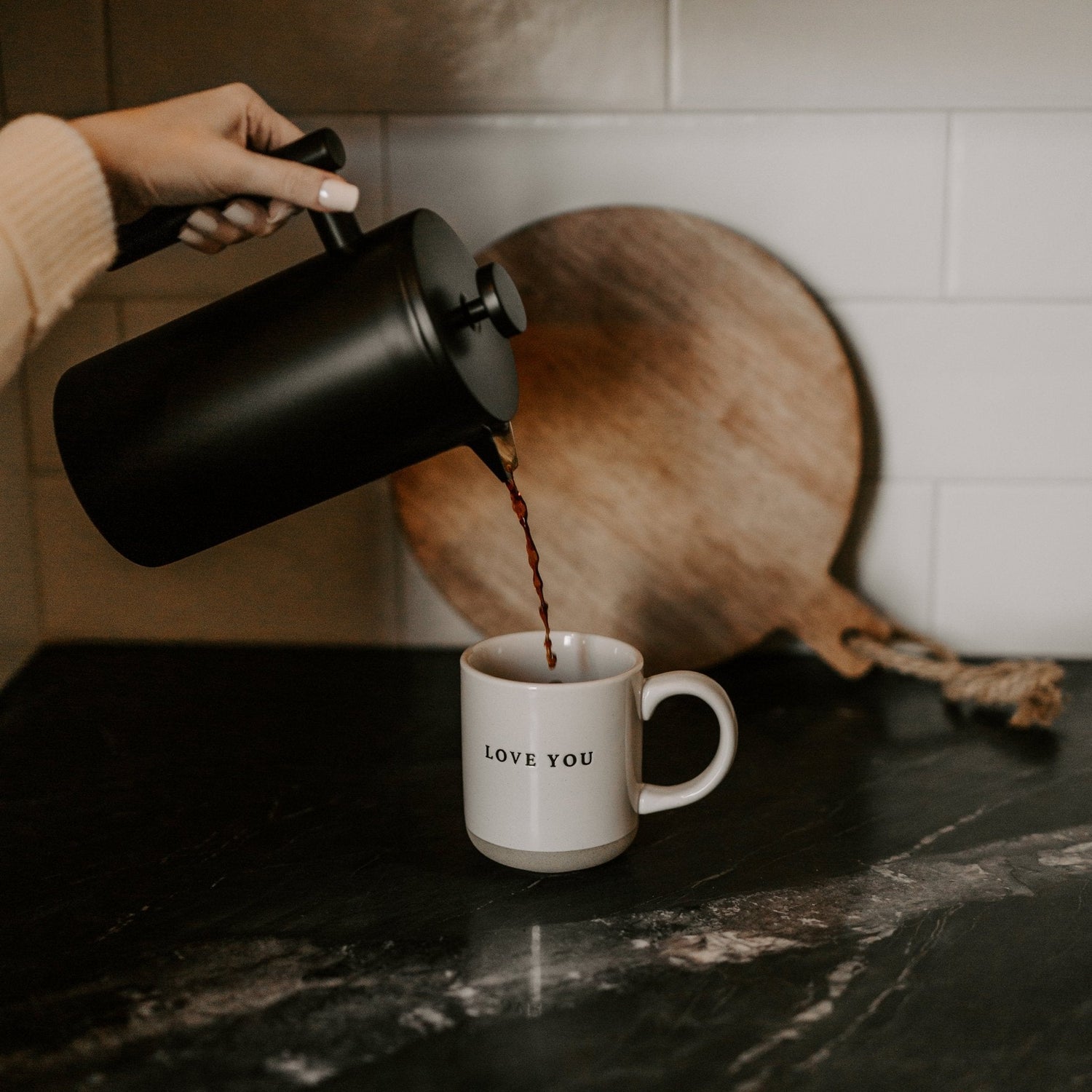 Love You 14oz. Stoneware Coffee Mug - Tenth &amp; Pine - Coffee Mugs - 