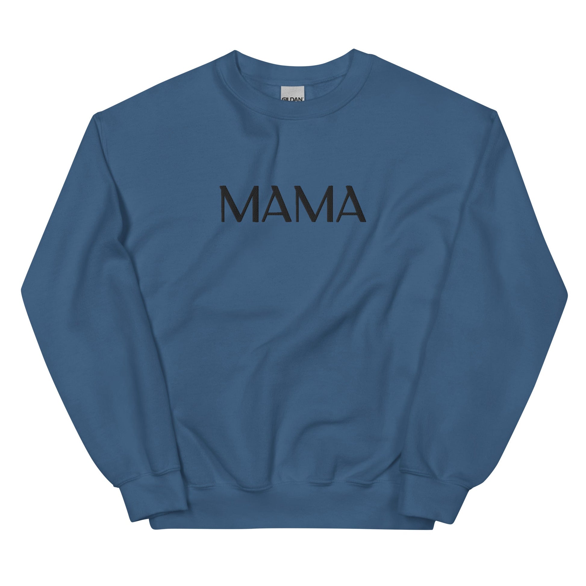 MAMA Embroidered | Black Thread | Adult Sweatshirt Gildan - Tenth & Pine - S - Dark Heather