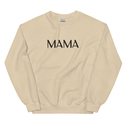 MAMA Embroidered | Black Thread | Adult Sweatshirt - Tenth &amp; Pine - 