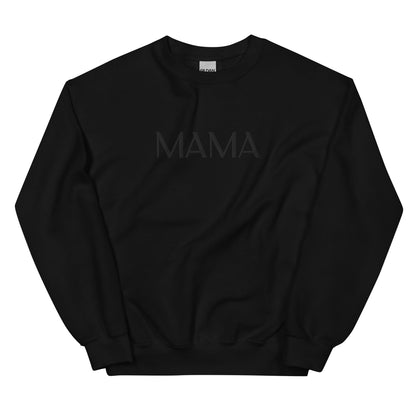 MAMA Embroidered | Black Thread | Adult Sweatshirt Gildan - Tenth & Pine - S - Black