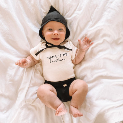 Mama is My Bestie - Organic Cotton Bodysuit - Tenth &amp; Pine - Short Sleeve Onesie - 0 - 3M