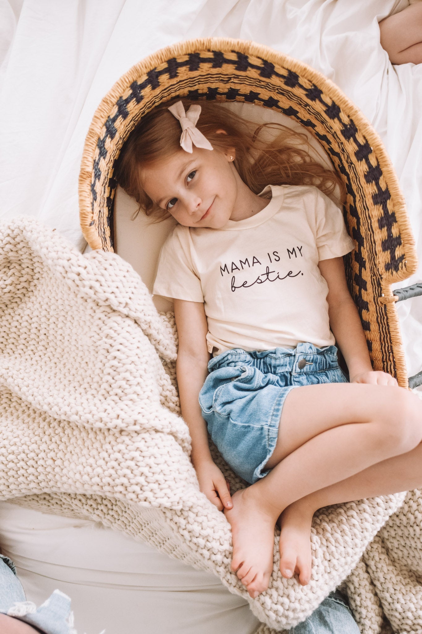 Mama Is My Bestie - Organic Cotton Kids Graphic Tee - Tenth &amp; Pine - Short Sleeve Tee