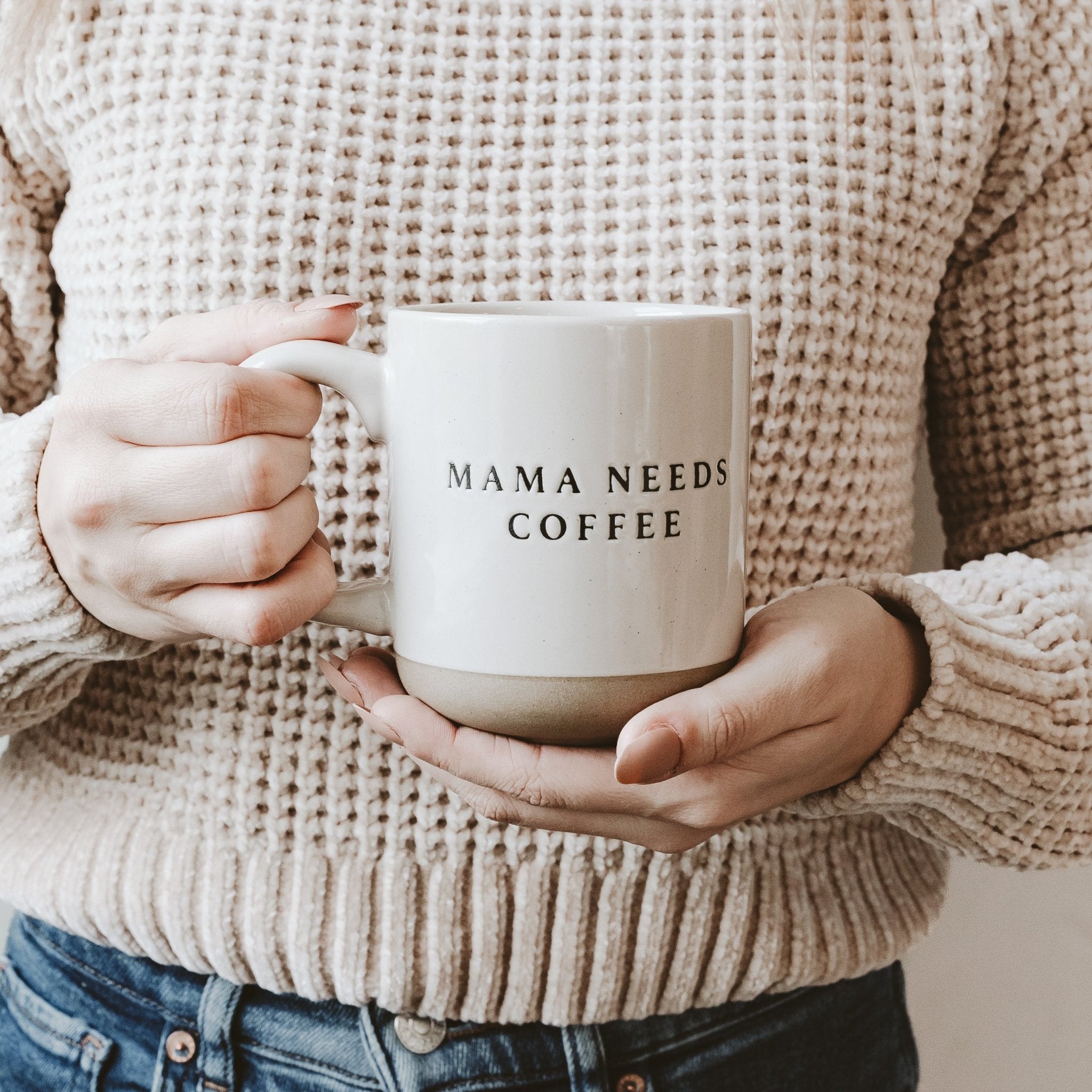 Mama Needs 14oz. Coffee Stoneware Coffee Mug - Tenth &amp; Pine - Coffee Mugs - 