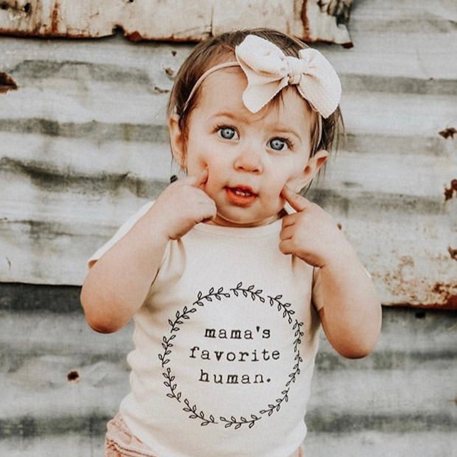 Mamas Favorite Human Onesie®, Baby, Girl, Boy, Infant, Toddler, Newborn, Organic, Bodysuit, Outfit, One Piece, Unisex, Gender Neutral - Tenth & Pine - Bodysuits - 0 - 3M