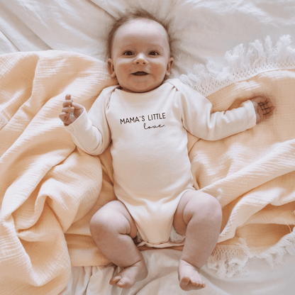 Mama's Little Love - Long Sleeve Organic Baby Bodysuit - Tenth & Pine - Long Sleeve Onesie - 0 - 3M