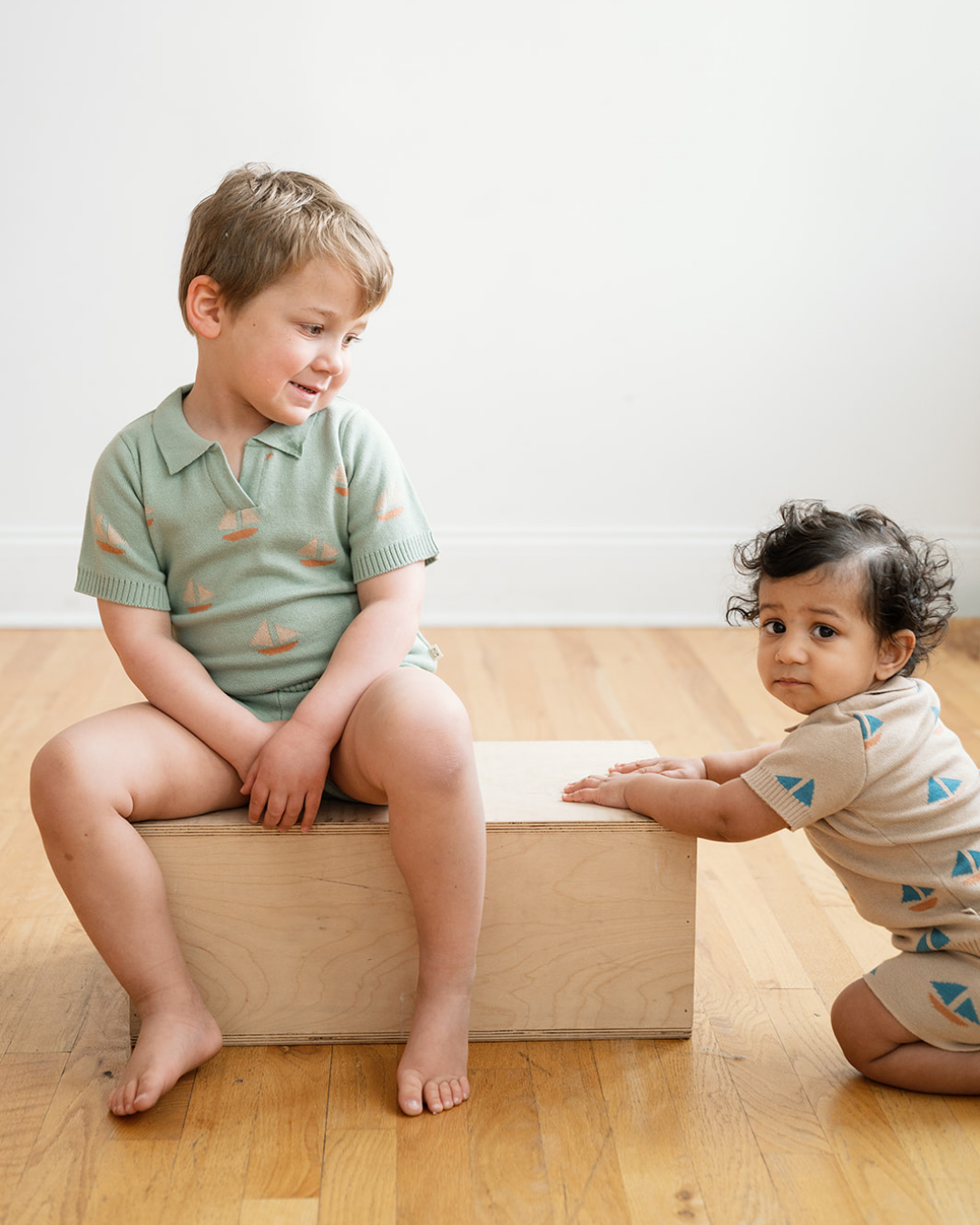 Cameron Knit Polo Seafoam