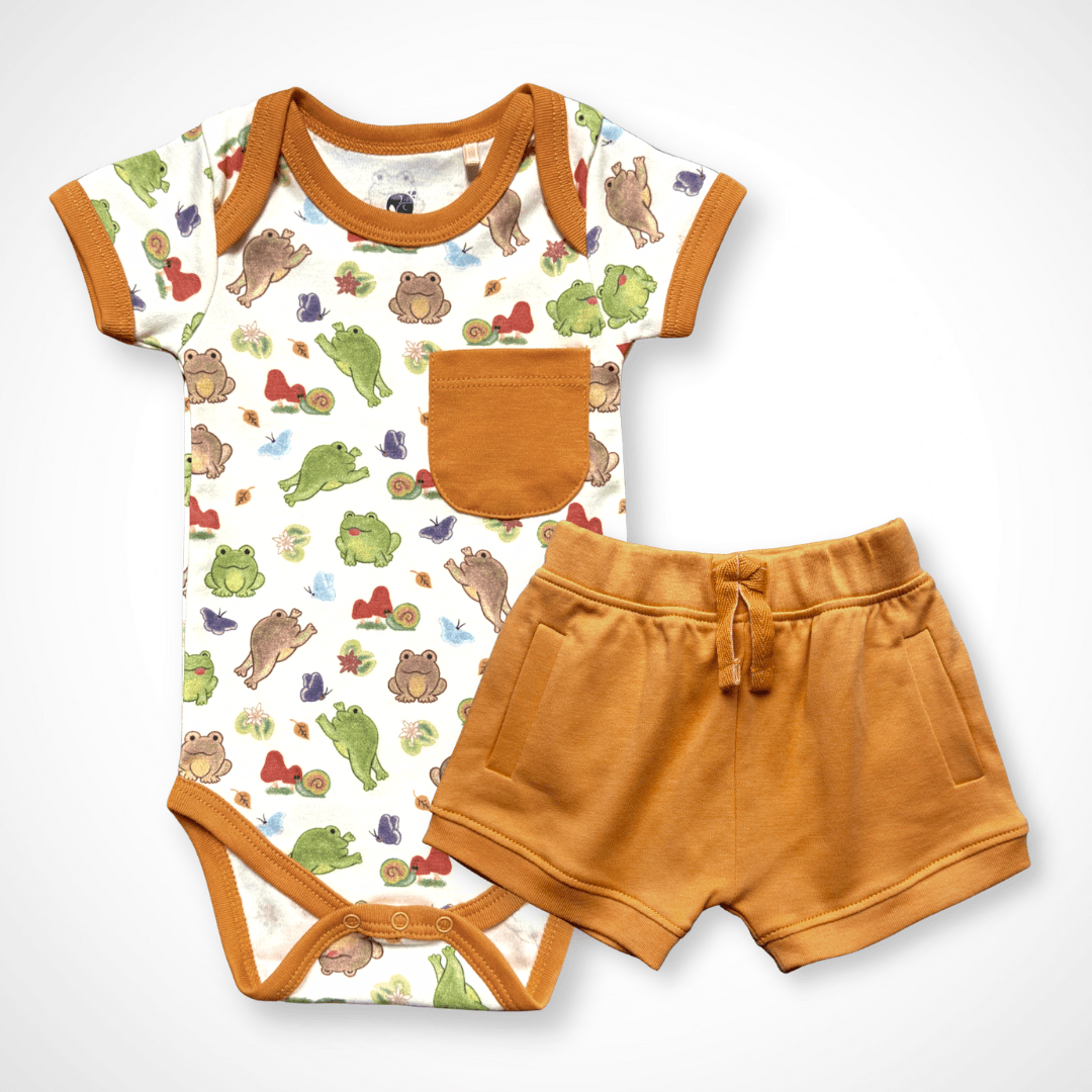 Meadow Short Set | Organic Pima Cotton - Tenth & Pine - Summer Outfits - 0 - 3M - Kolorful