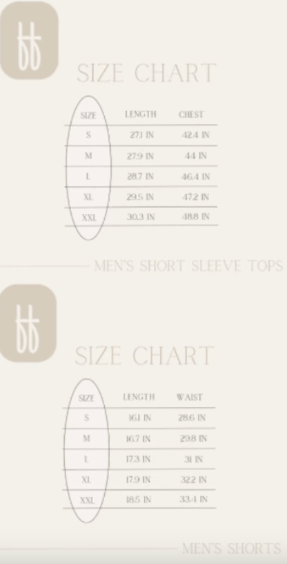 Men's Bamboo Short Pajama | Arm Day - Tenth & Pine - Clothing - Adult Shorts - Medium Adult