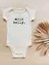 Milk Belly - Organic Cotton Bodysuit - Tenth & Pine - Short Sleeve Onesie - 0 - 3M