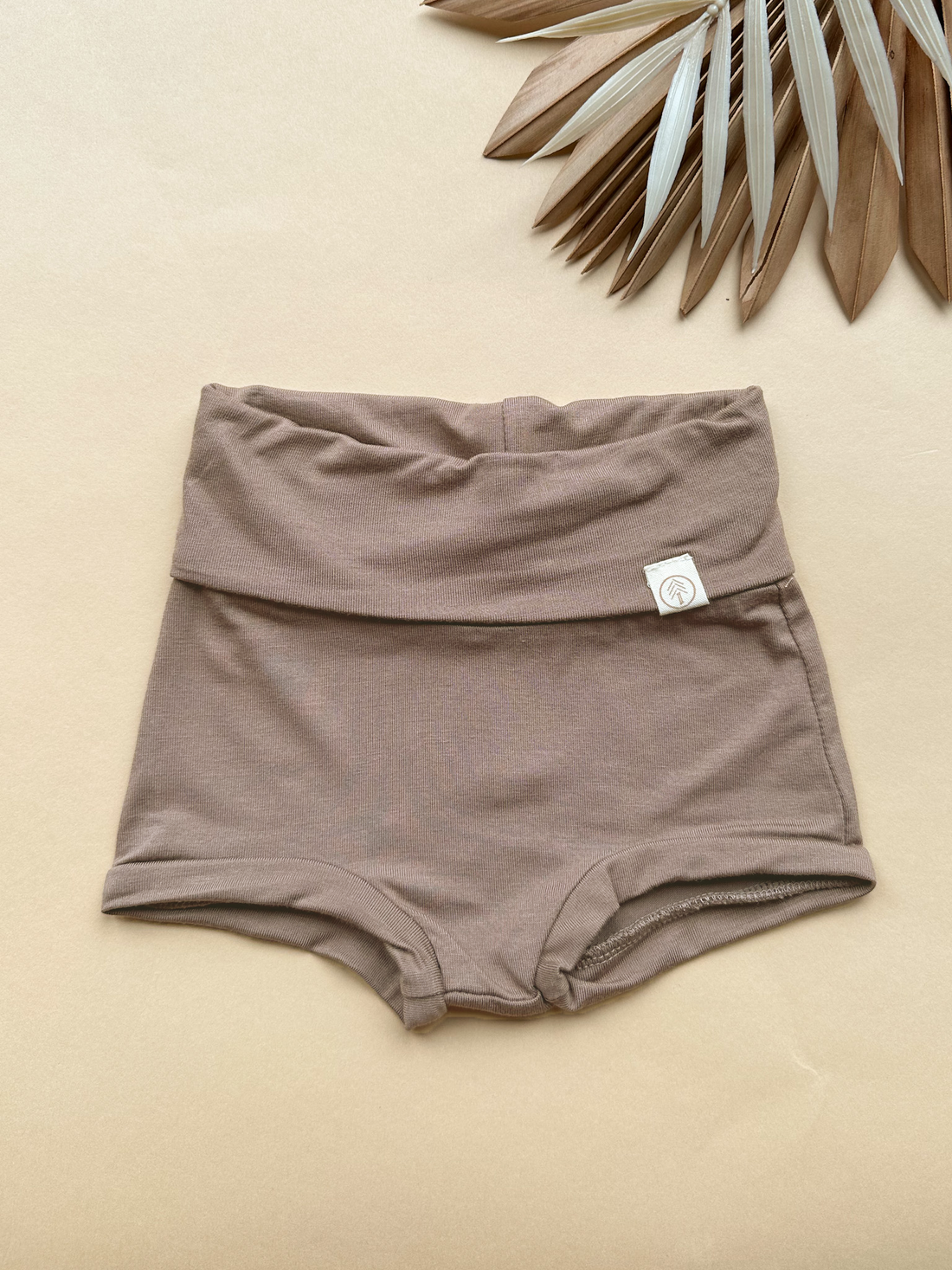 4/5T | Fold Over Bloomers | Mocha | Bamboo