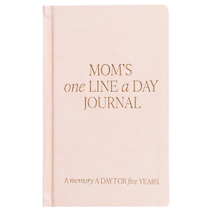 'Mom's One Line A Day' Leather Journal - Tenth & Pine - 