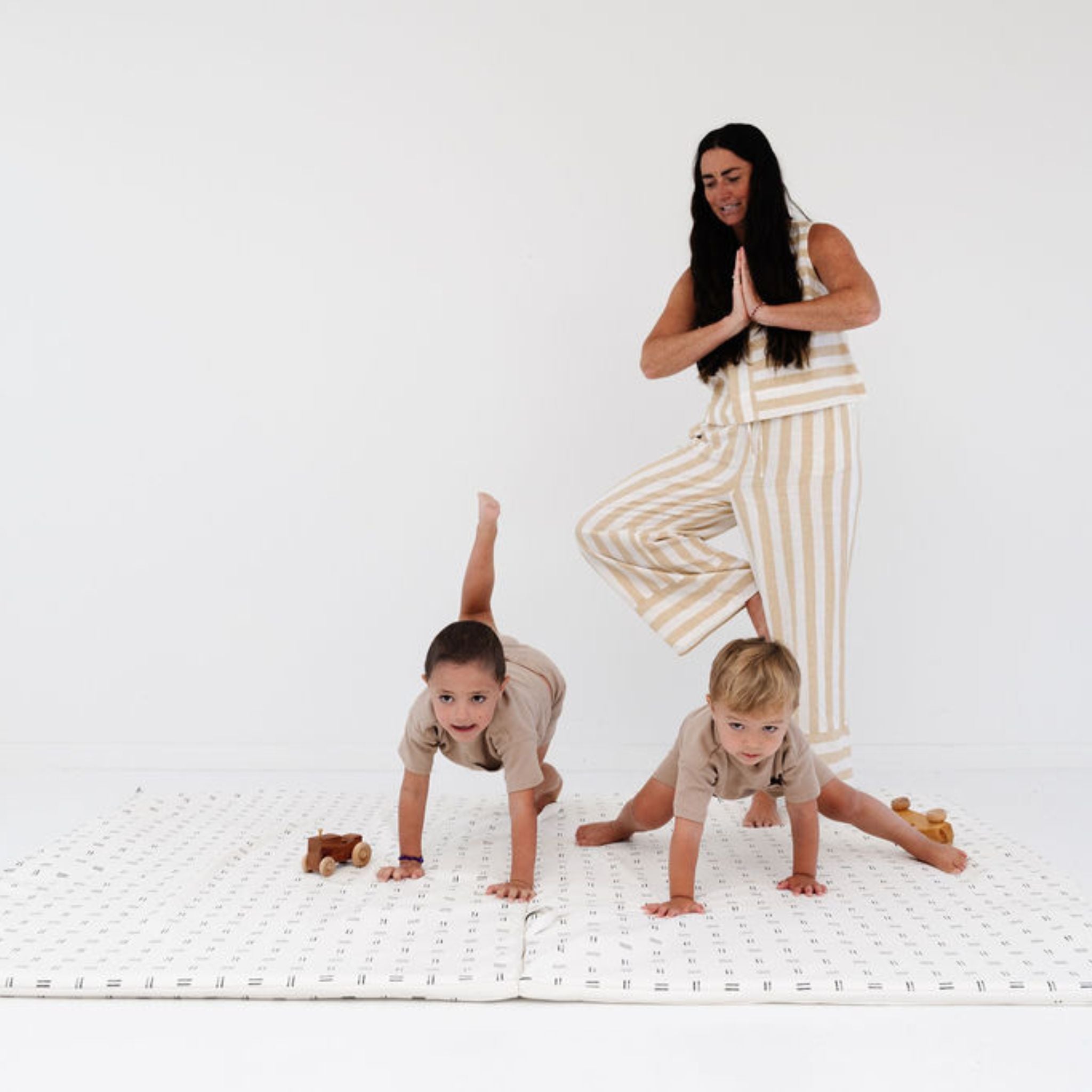 Mudcloth Vegan Leather Mat - Tenth &amp; Pine - Vegan Leather Padded Mat - Epic