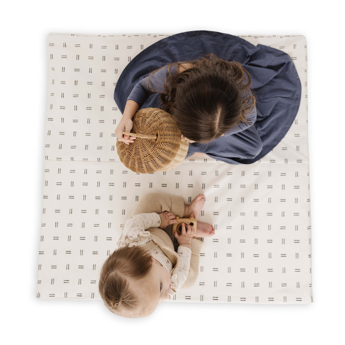 Mudcloth Vegan Leather Mat - Tenth &amp; Pine - Vegan Leather Padded Mat - Standard