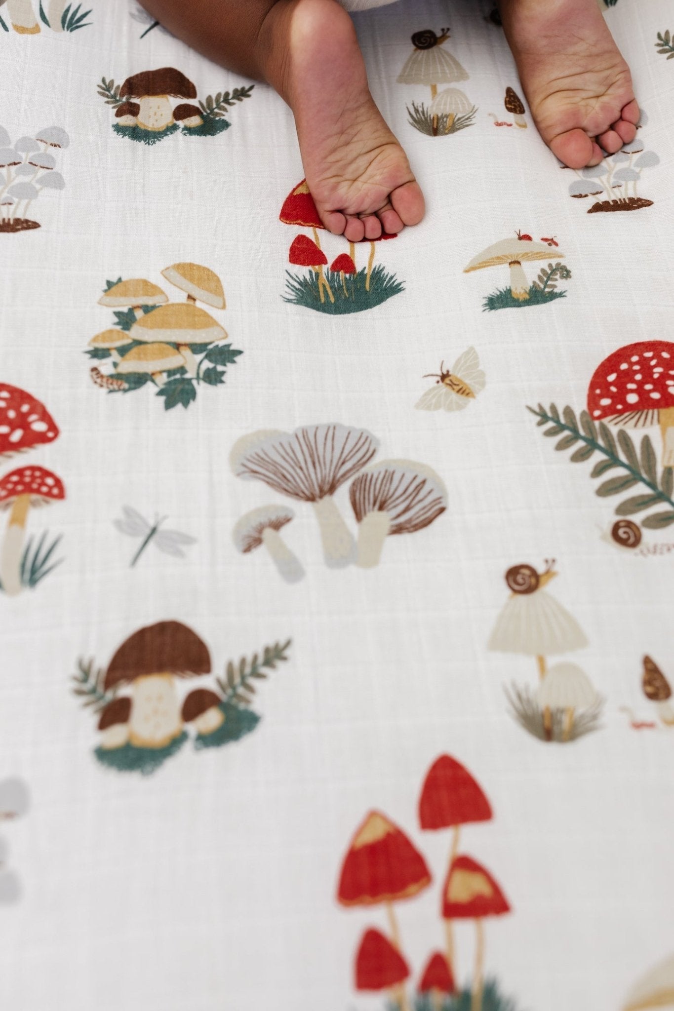 Mushroom Crib Sheet - Tenth &amp; Pine - Crib Sheets - 