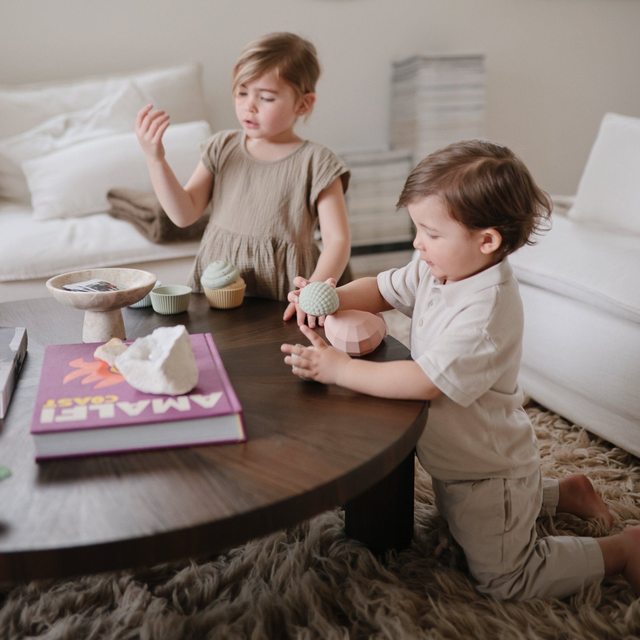 Nesting Spheres Sensory Toy - Tenth &amp; Pine - toys - Blush