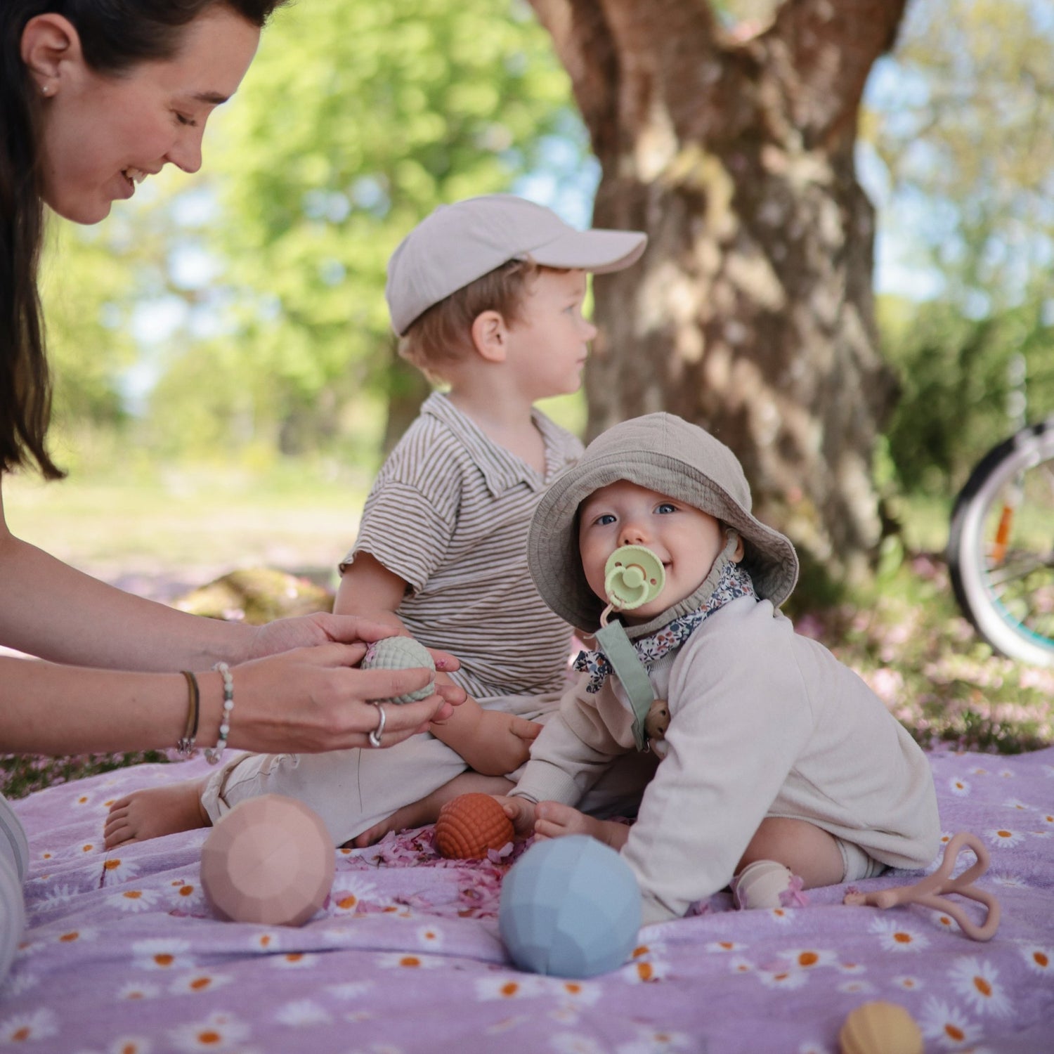 Nesting Spheres Sensory Toy - Tenth &amp; Pine - toys - Blush