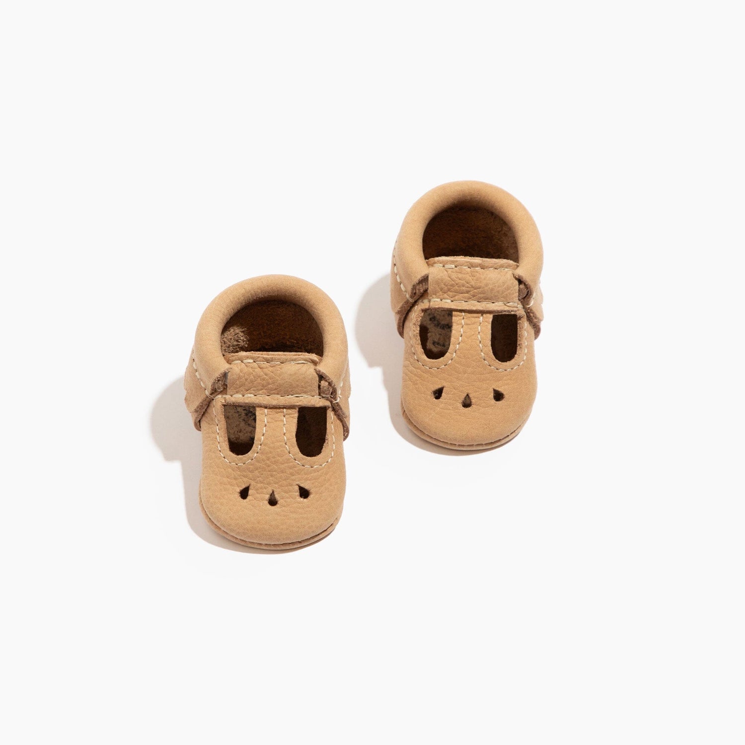 Newborn Weathered Brown Mary Jane Baby Shoe - Tenth &amp; Pine - Mary Jane - Soft Sole - Newborn