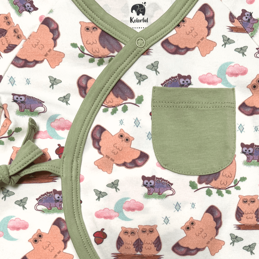 Nocturnal Kimono | Organic Pima Cotton - Tenth & Pine - Winter Outfits - 0 - 3M - Kolorful