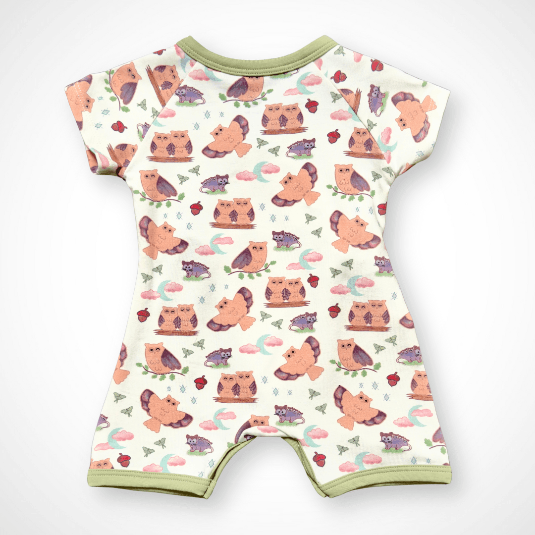 Nocturnal Kimono Shorty | Organic Pima Cotton - Tenth &amp; Pine - Summer Outfits - 0 - 3M - Kolorful