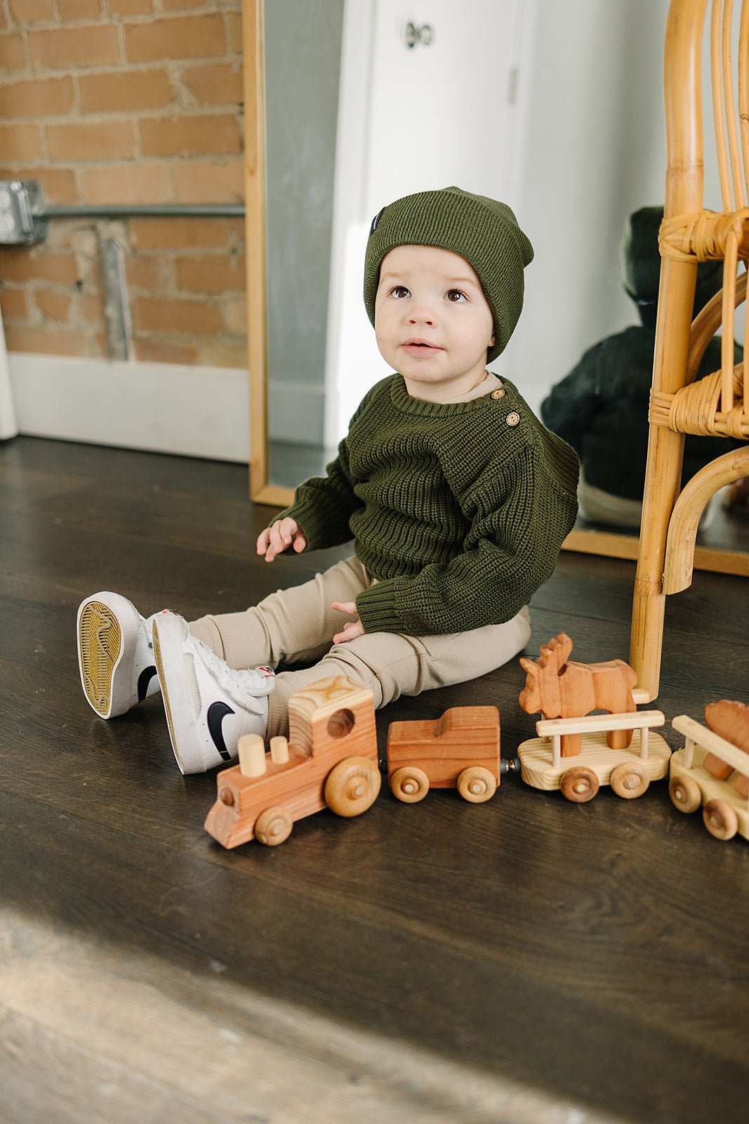 Oatmeal Organic Leggings - Tenth &amp; Pine - Leggings - 0 - 3 - Mebie Baby