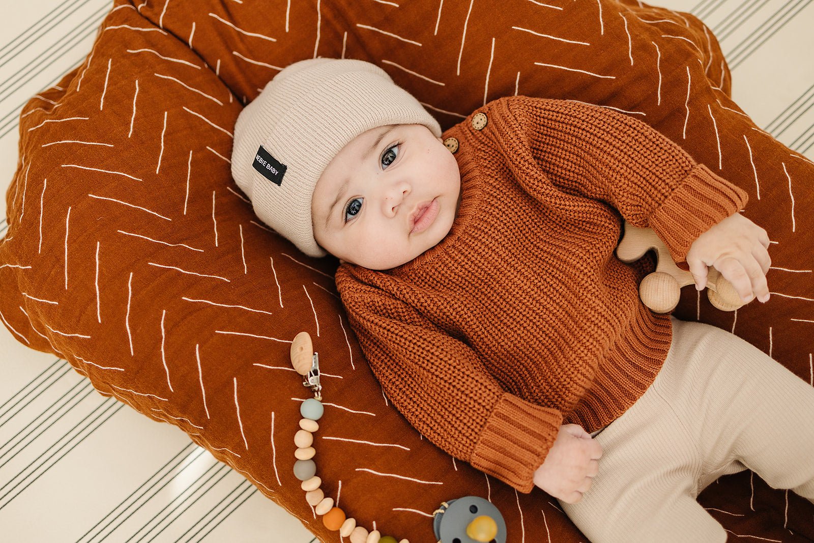 Oatmeal Organic Leggings - Tenth &amp; Pine - Leggings - 0 - 3 - Mebie Baby