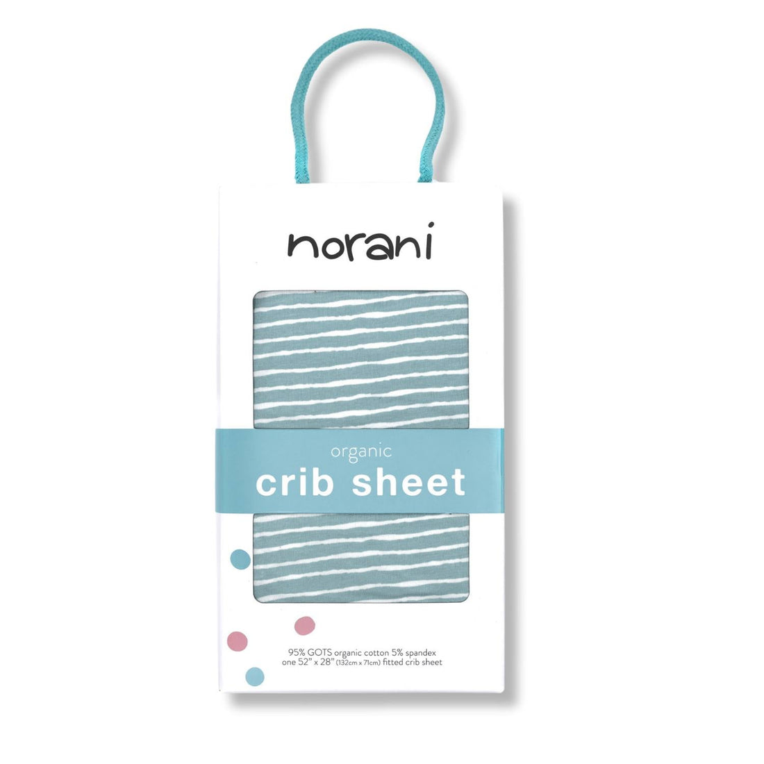 Organic Crib Sheet - Green Stripes - Tenth &amp; Pine - Crib Sheets - 