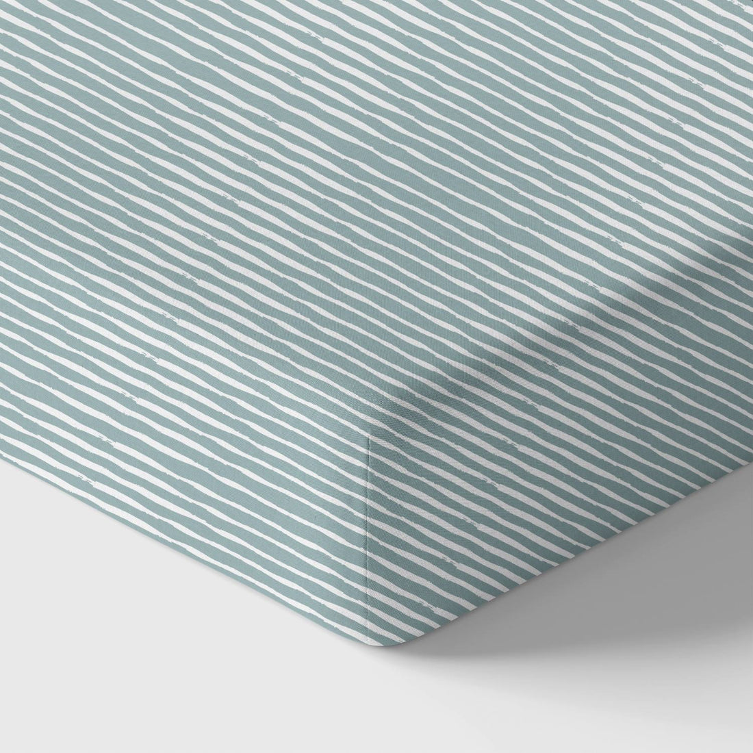 Organic Crib Sheet - Green Stripes - Tenth &amp; Pine - Crib Sheets - 