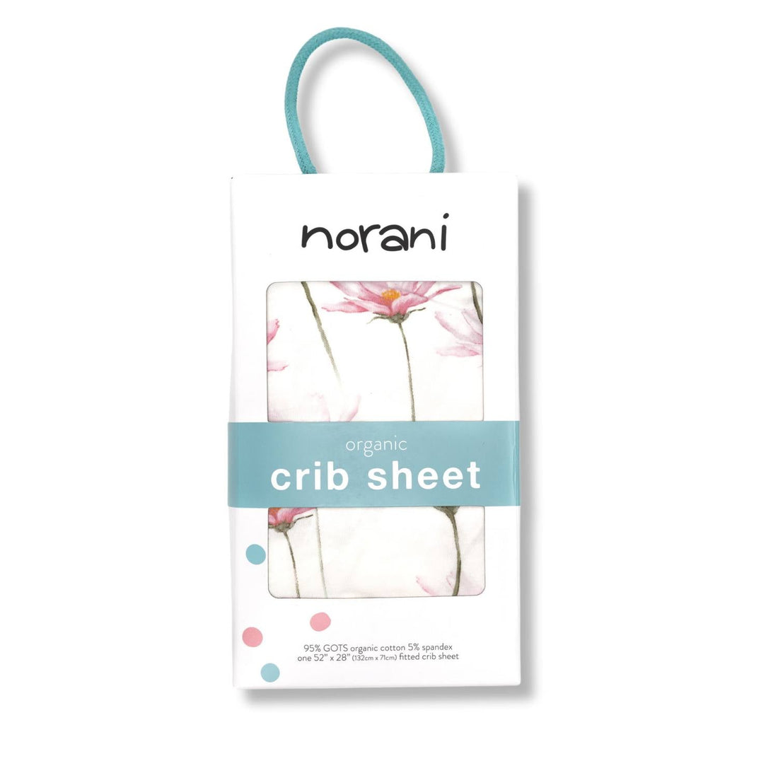 Organic Crib Sheet - Pink Petals - Tenth &amp; Pine - Crib Sheets - 