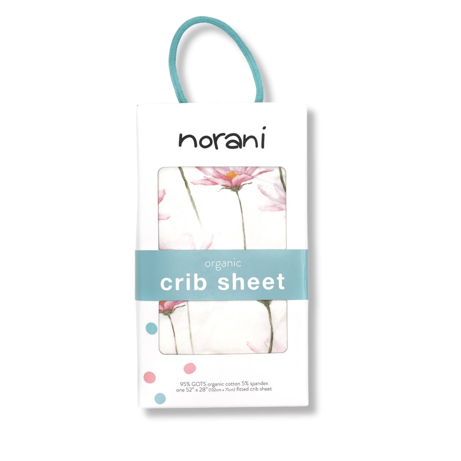 Organic Crib Sheet - Pink Petals - Tenth &amp; Pine - Crib Sheets - 
