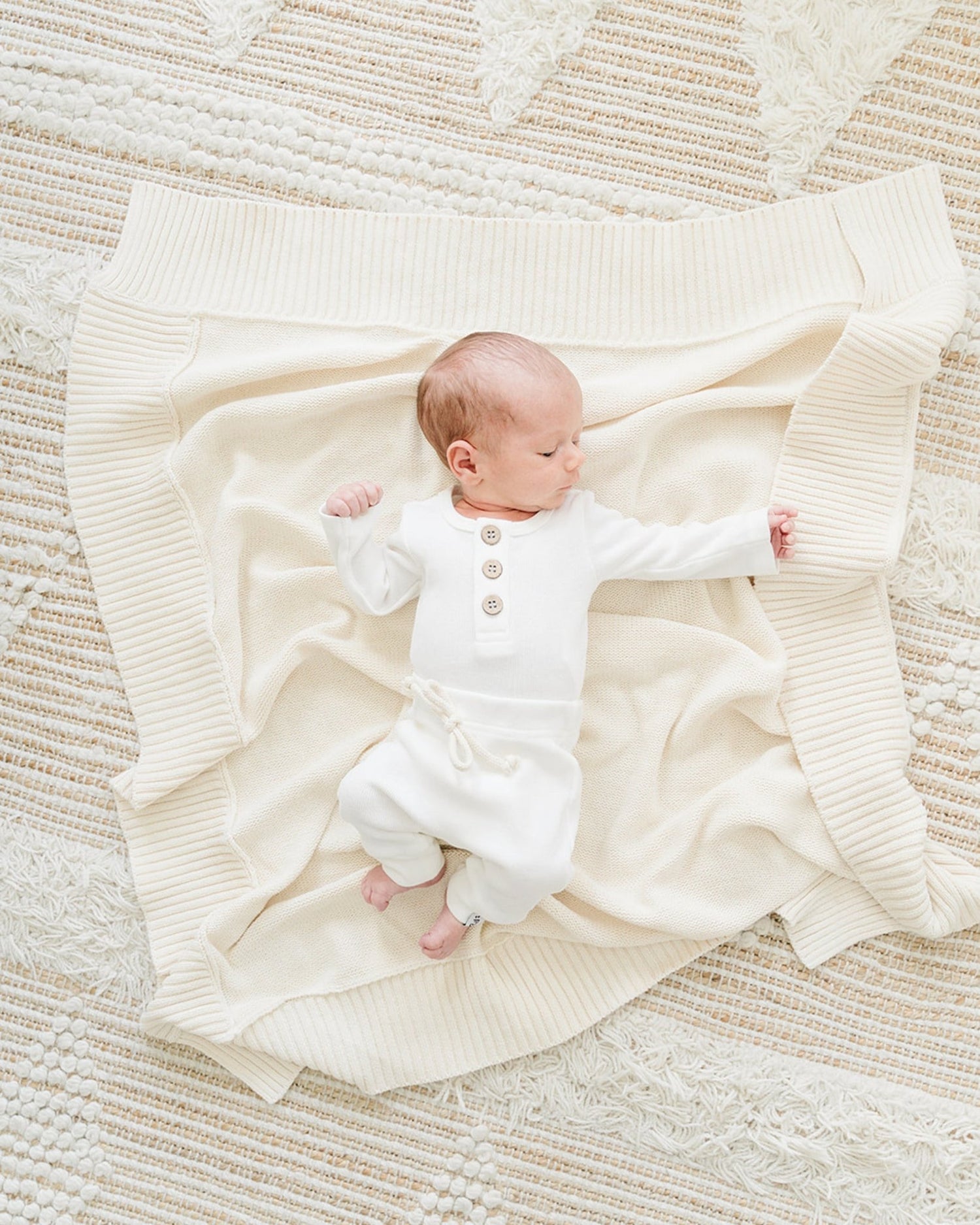 Organic Joggers - Tenth &amp; Pine - Pants - Newborn - Milk