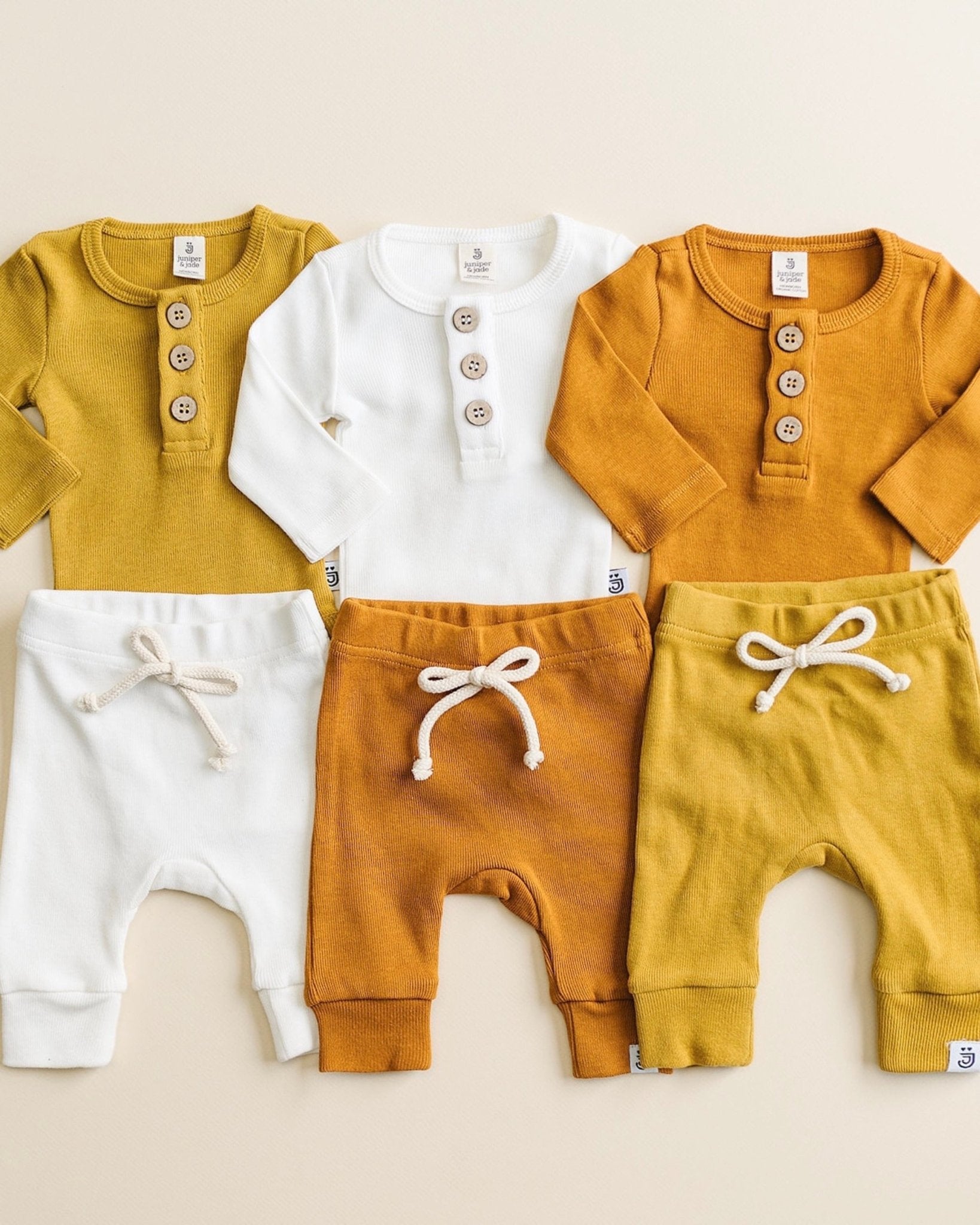 Organic Joggers - Tenth &amp; Pine - Pants - Newborn - Milk