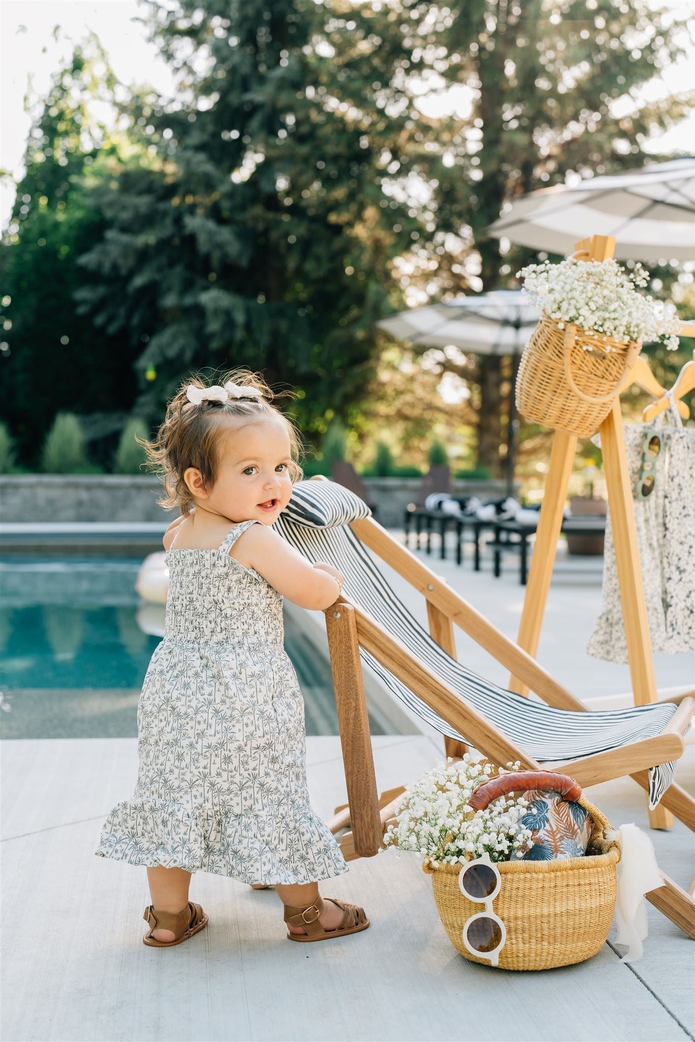 Palm Tree Linen Dress - Tenth &amp; Pine - Dress - 0 - 3