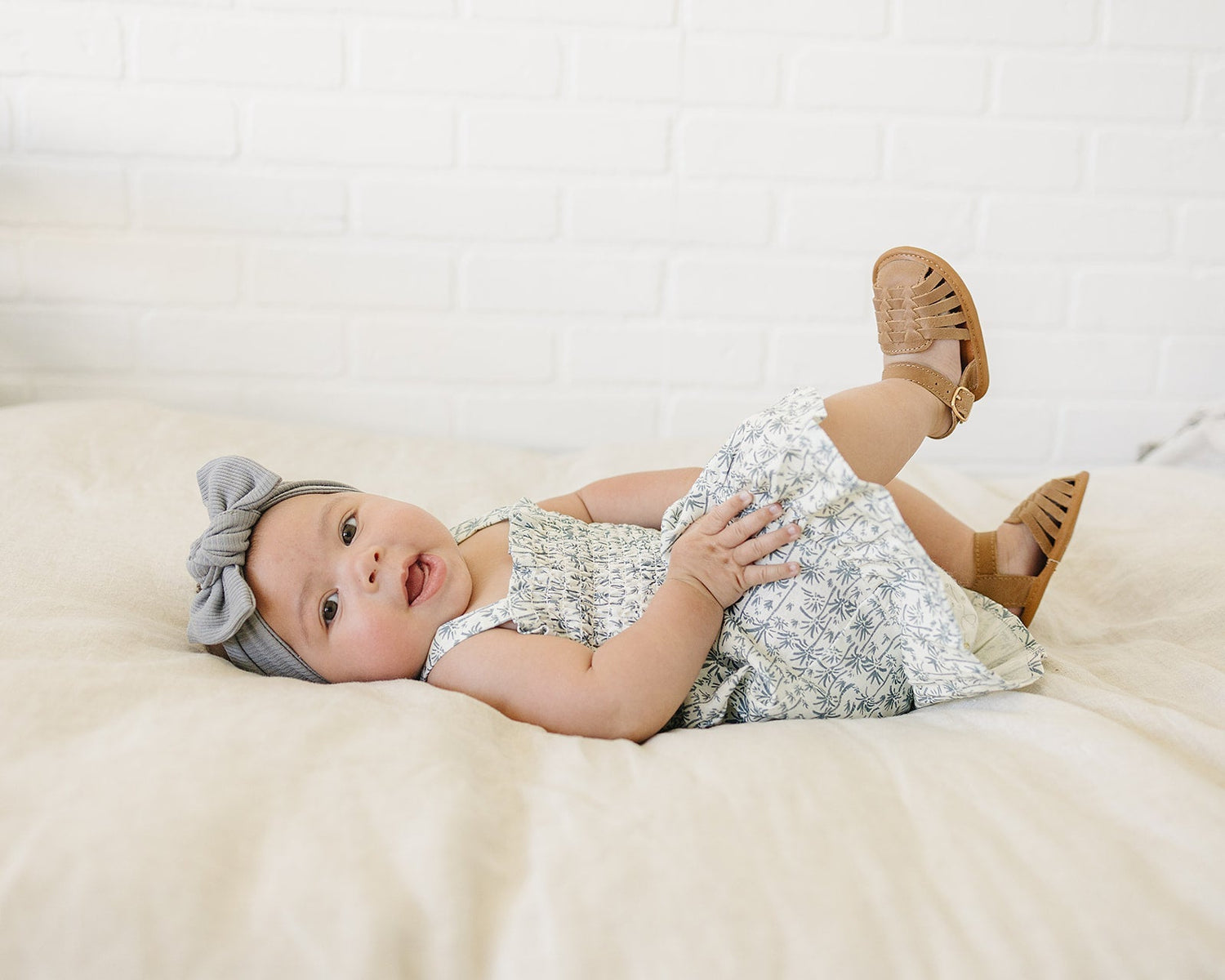 Palm Tree Linen Dress - Tenth &amp; Pine - Dress - 0 - 3