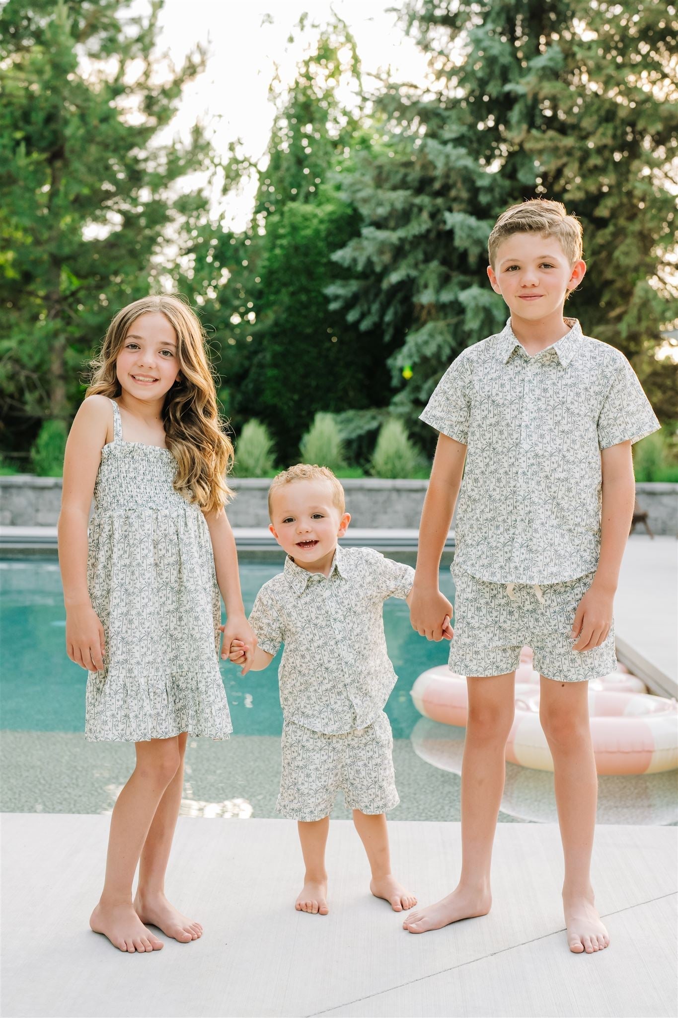 Palm Tree Linen Dress - Tenth &amp; Pine - Dress - 0 - 3