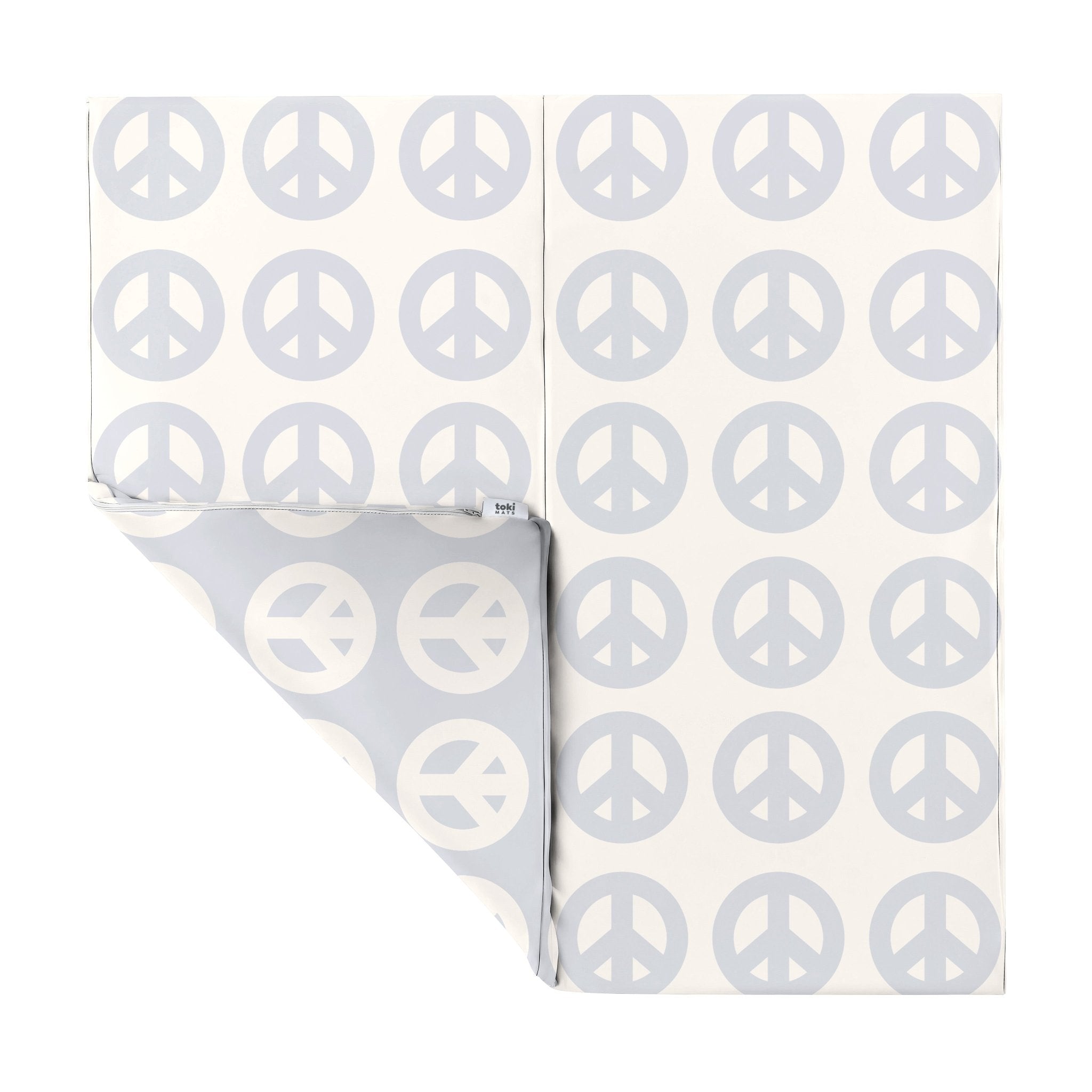 Peace Sign Vegan Leather Mat - Tenth &amp; Pine - Vegan Leather Padded Mat - Standard