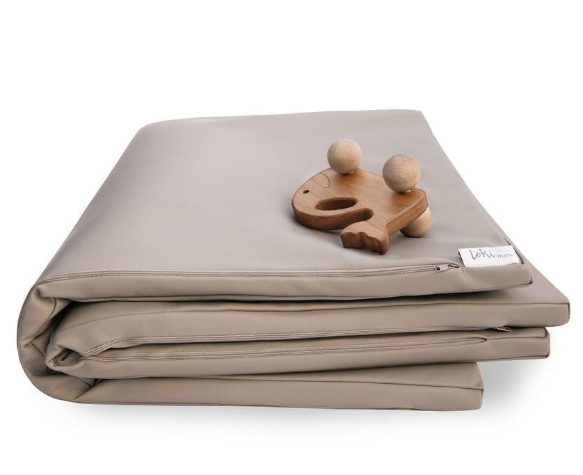 Pebble Vegan Leather Mat - Tenth &amp; Pine - Vegan Leather Padded Mat - Standard