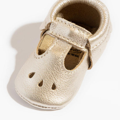 Platinum Mary Jane Baby Shoe - Tenth &amp; Pine - Mary Jane - Soft Sole - 1