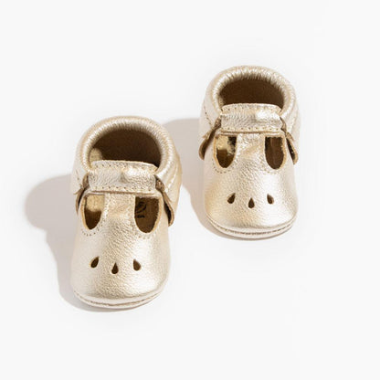 Platinum Mary Jane Baby Shoe - Tenth &amp; Pine - Mary Jane - Soft Sole - 1