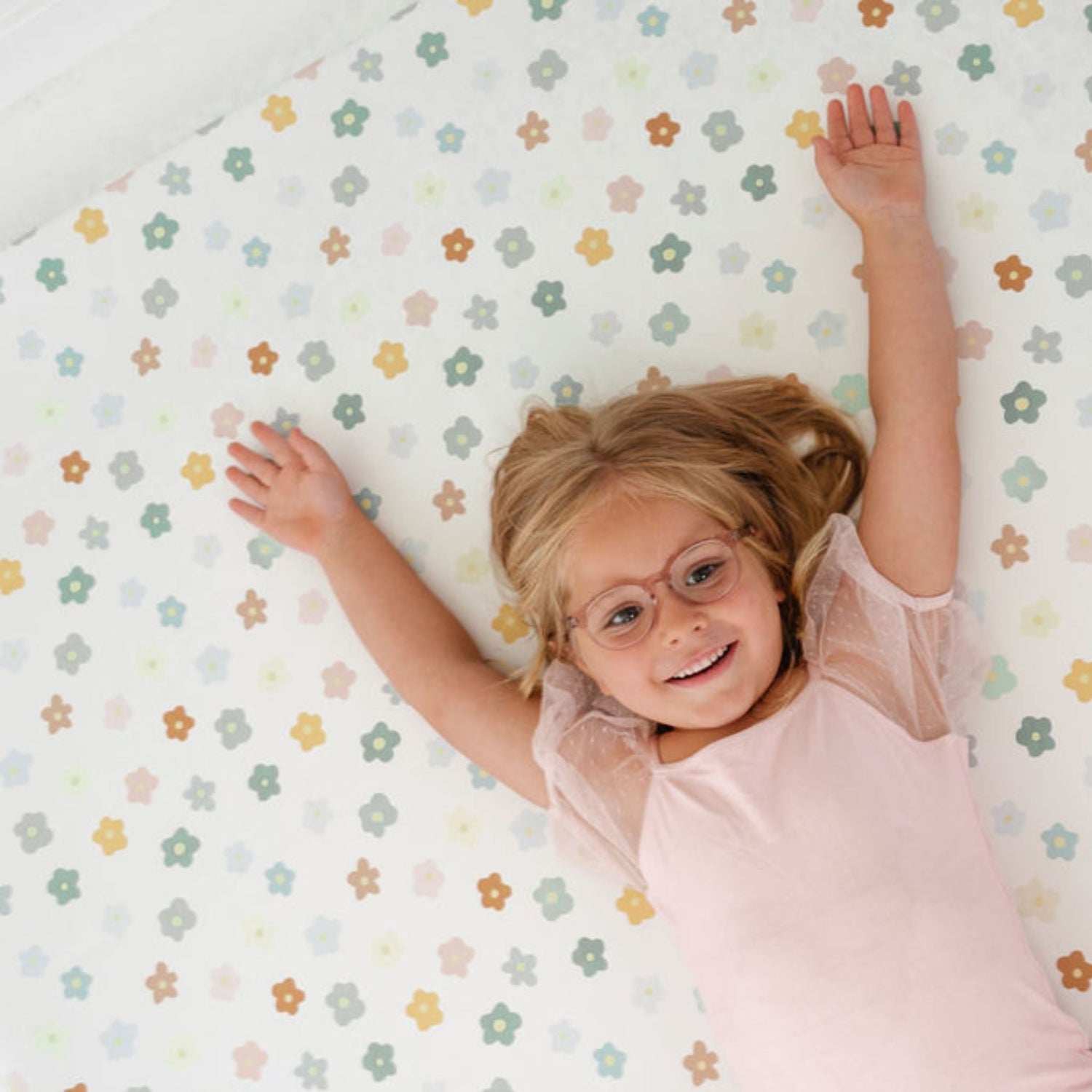 Playful Posies Vegan Leather Mat - Tenth &amp; Pine - Vegan Leather Padded Mat - Standard