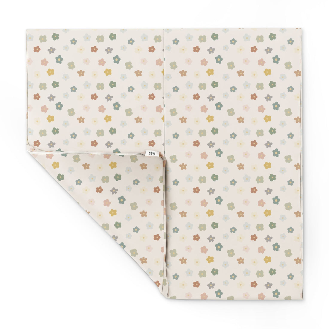 Playful Posies Vegan Leather Mat - Tenth & Pine - Vegan Leather Padded Mat - Standard