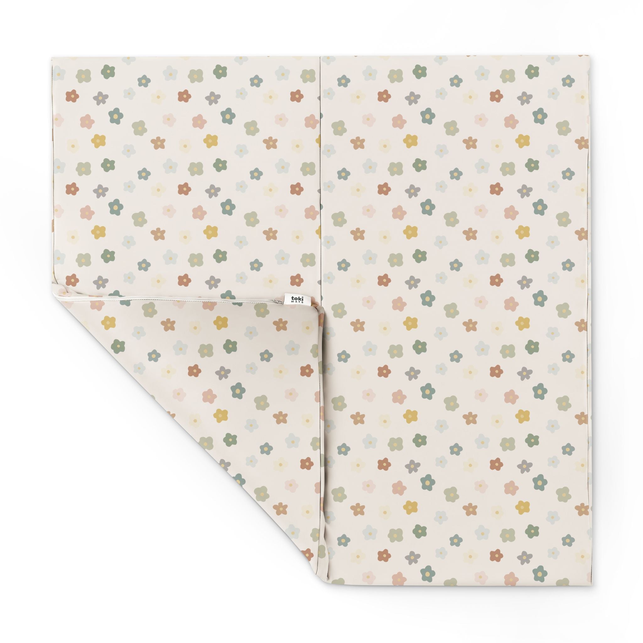 Playful Posies Vegan Leather Mat - Tenth &amp; Pine - Vegan Leather Padded Mat - Standard