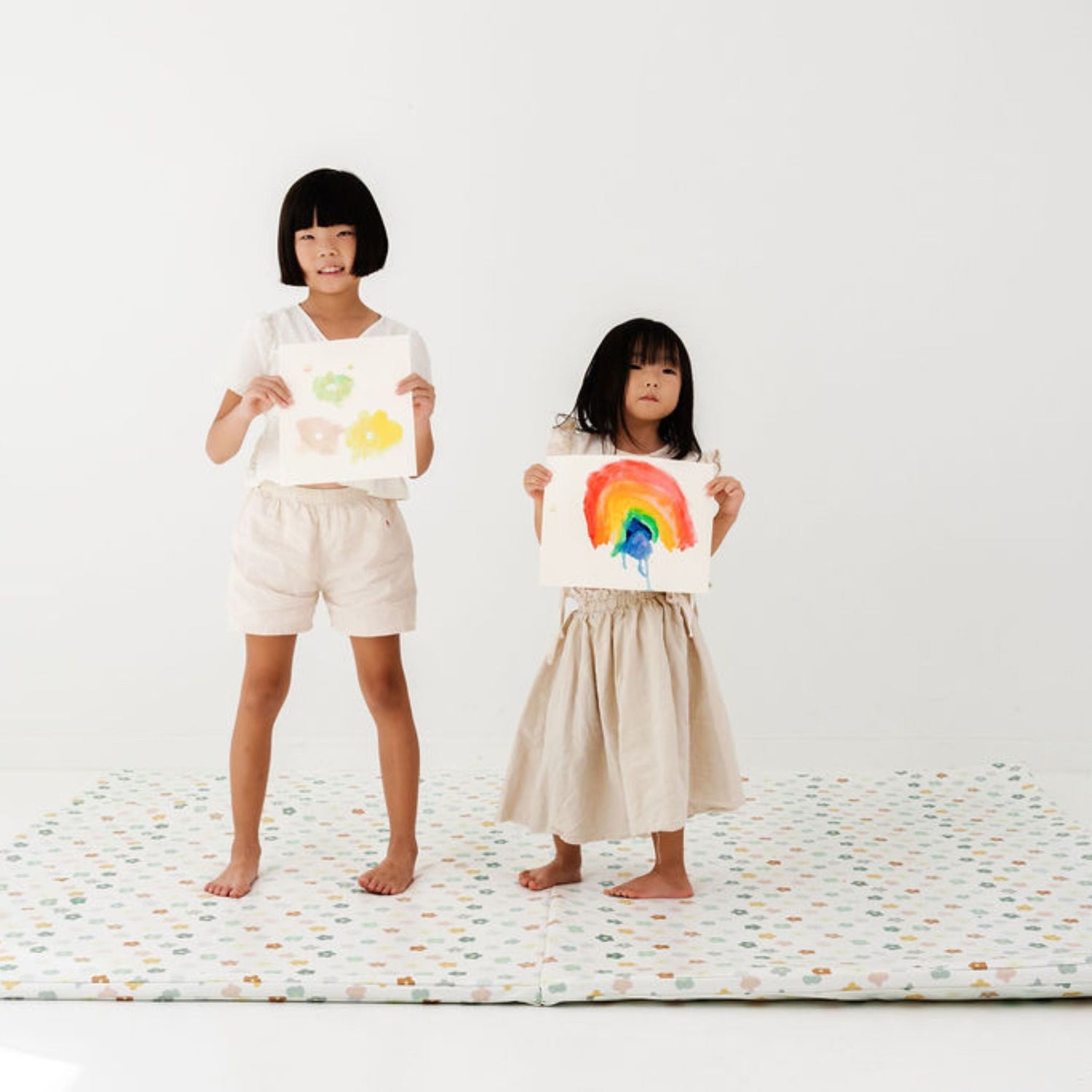 Playful Posies Vegan Leather Mat - Tenth &amp; Pine - Vegan Leather Padded Mat - Epic