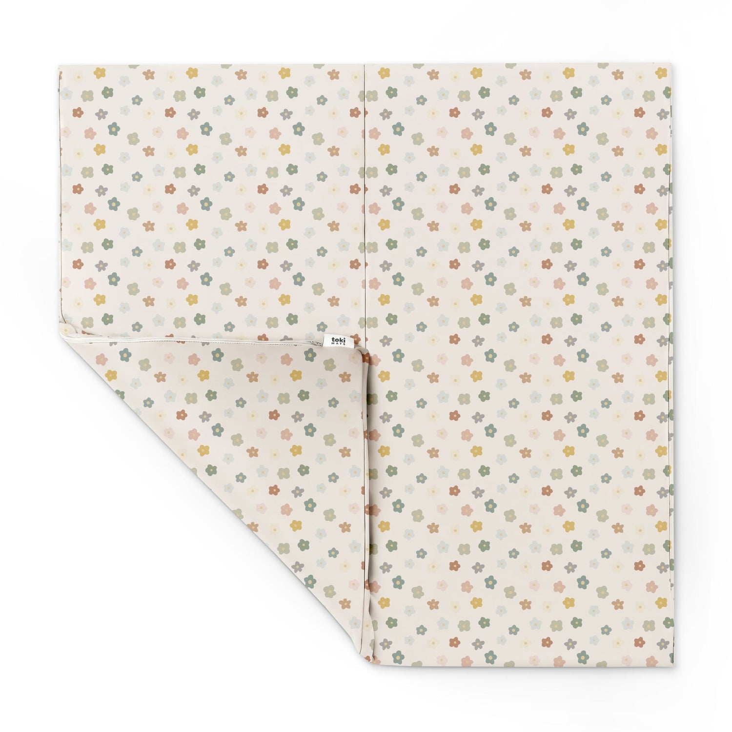 Playful Posies Vegan Leather Mat - Tenth &amp; Pine - Vegan Leather Padded Mat - Mega