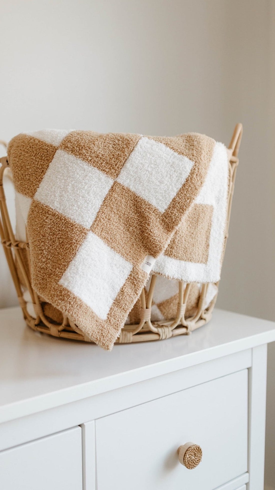 Plush Blanket | Original Checkerboard - Tenth &amp; Pine - Swaddling Blankets - Baby/Toddler 45x45 inches