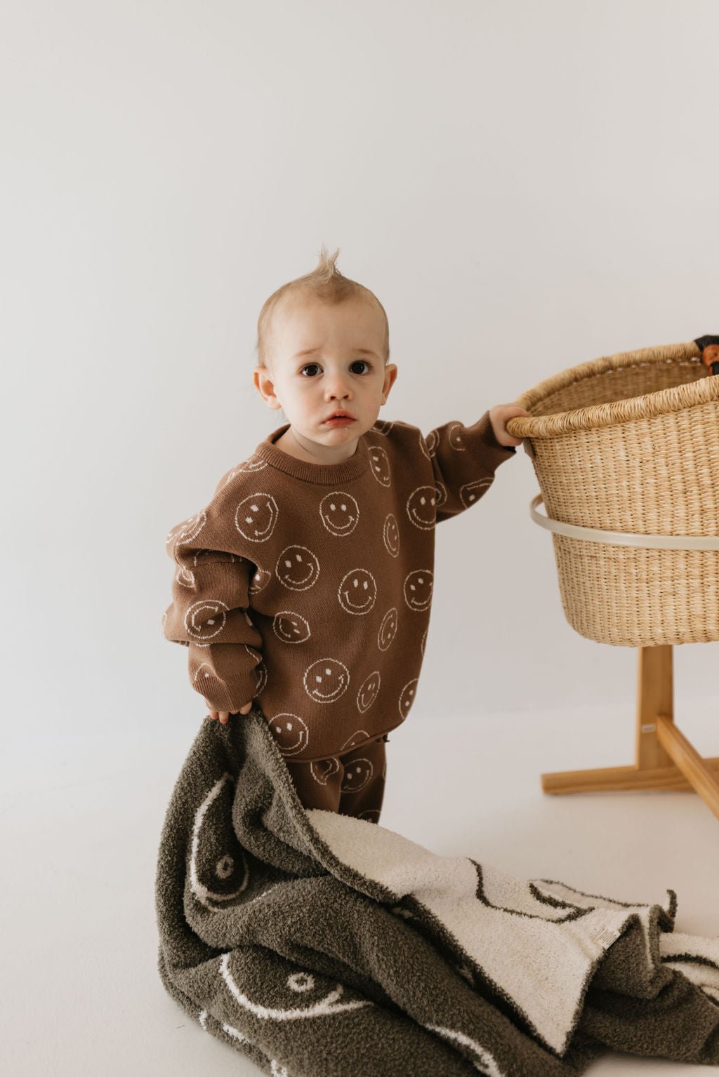 Plush Blanket | Sage Yin Yang - Tenth &amp; Pine - Plush Blanket - Baby (45x45)