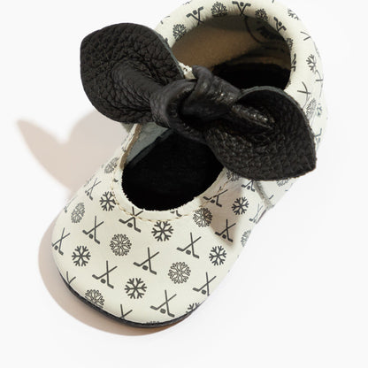 Power Play Knotted Bow Baby Shoe - Tenth &amp; Pine - Knotted Bow Mocc - Soft Sole - 1