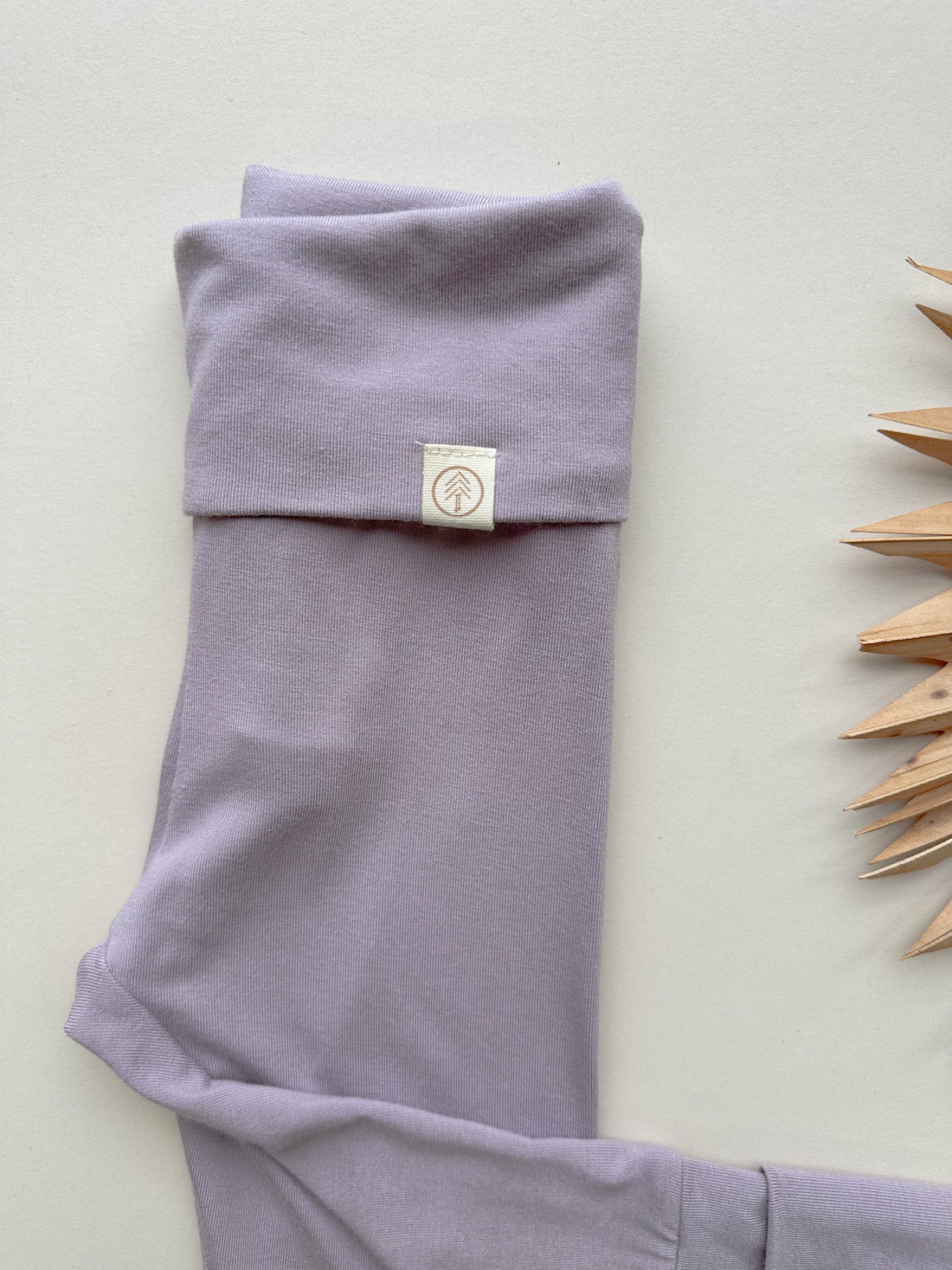 *Preorder* Fold - Over Footie Leggings | Baby &amp; Toddler | Luxury Bamboo | Dusty Purple - Tenth &amp; Pine - Bamboo Leggings