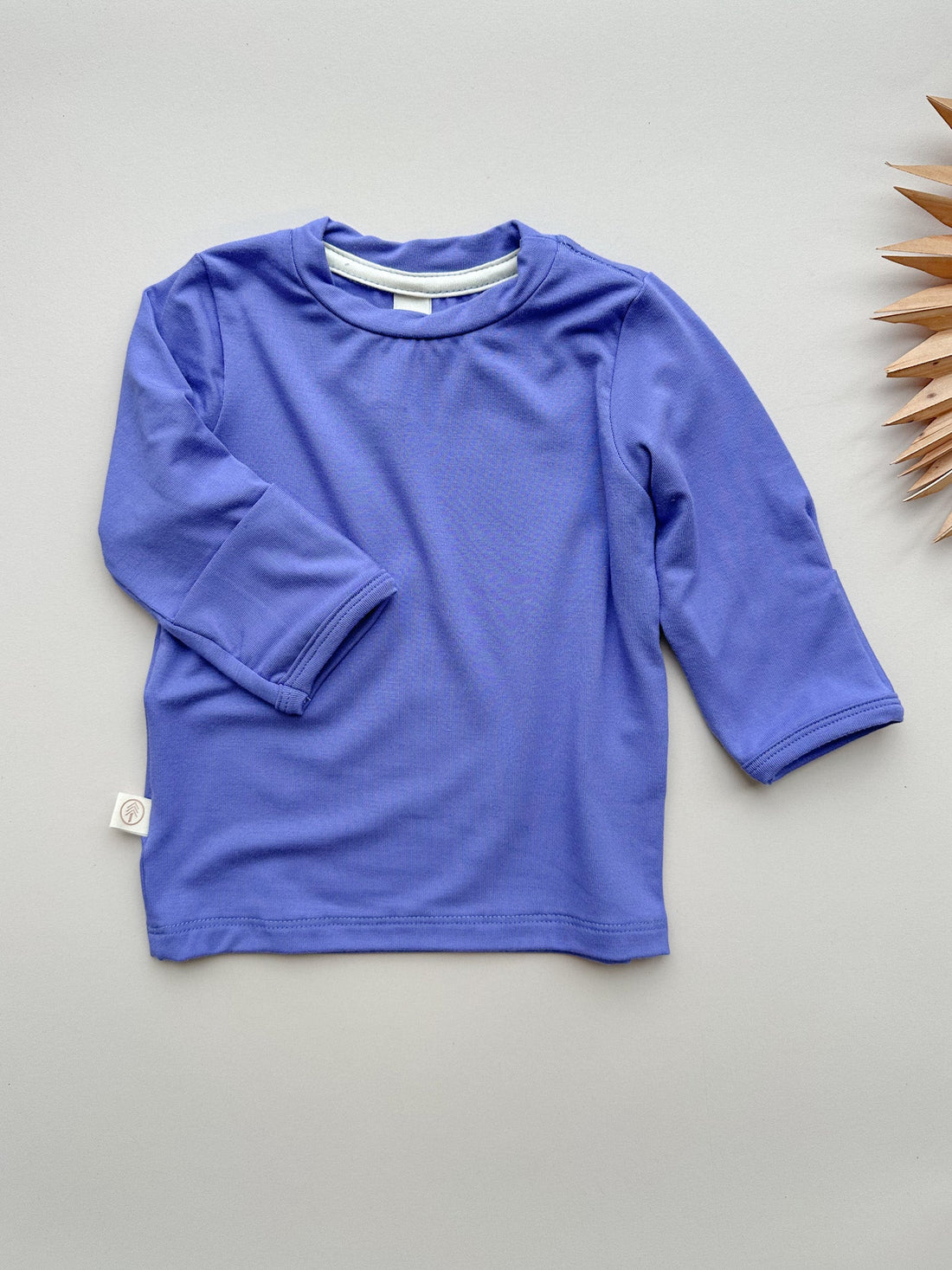 *Preorder* Long Sleeve T-shirt or Bodysuit with Mittens | Baby &amp; Toddler | Luxury Bamboo | Dark Periwinkle - Tenth &amp; Pine - Bamboo Long Sleeve Tee