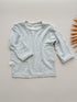 *Preorder* Long Sleeve T-shirt or Bodysuit with Mittens | Baby & Toddler | Luxury Bamboo | Light Heather Gray - Tenth & Pine - Bamboo Long Sleeve Tee